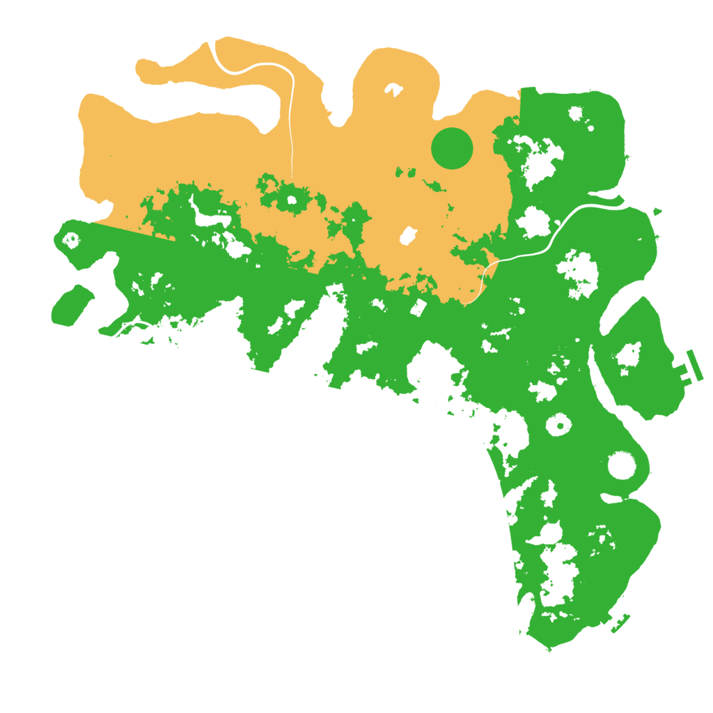 Biome Rust Map: Procedural Map, Size: 4500, Seed: 406174360
