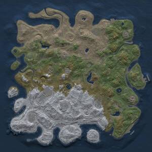 Thumbnail Rust Map: Procedural Map, Size: 4500, Seed: 406174360, 16 Monuments