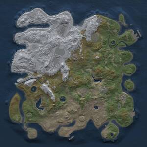 Thumbnail Rust Map: Procedural Map, Size: 4000, Seed: 212025, 14 Monuments