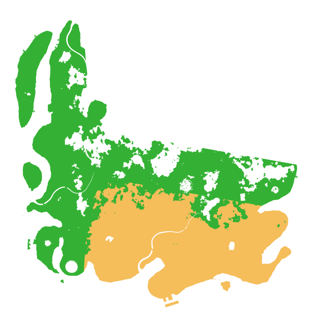 Biome Rust Map: Procedural Map, Size: 4500, Seed: 109912346