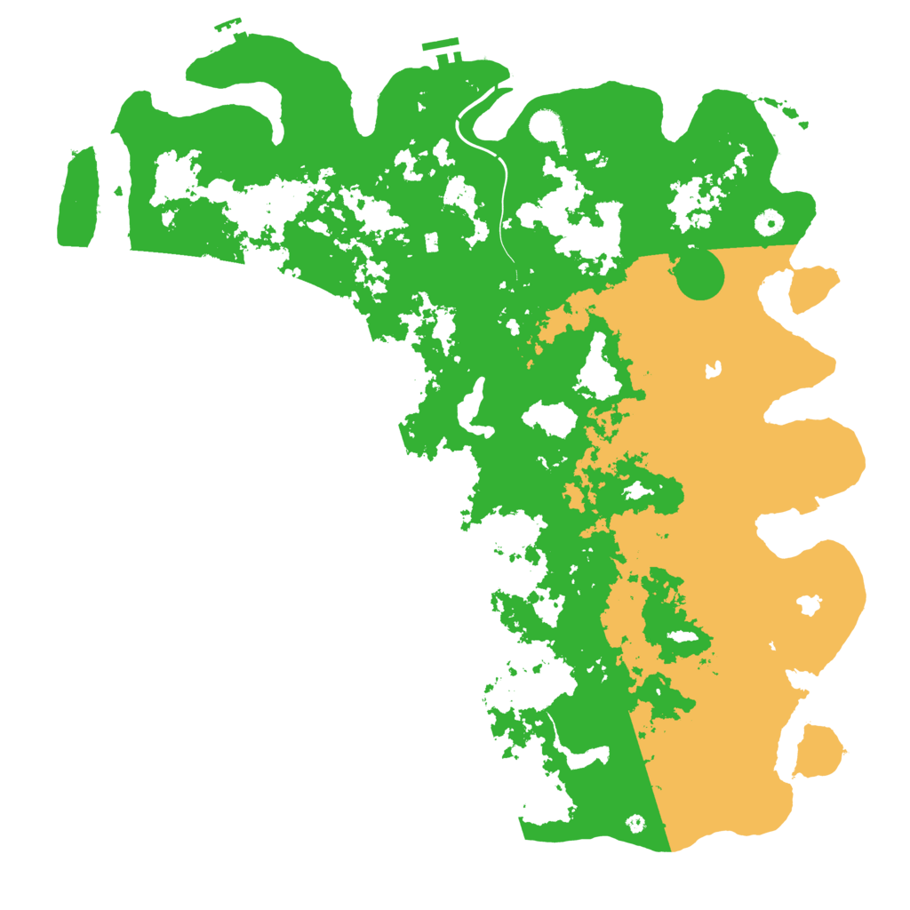 Biome Rust Map: Procedural Map, Size: 5000, Seed: 134678