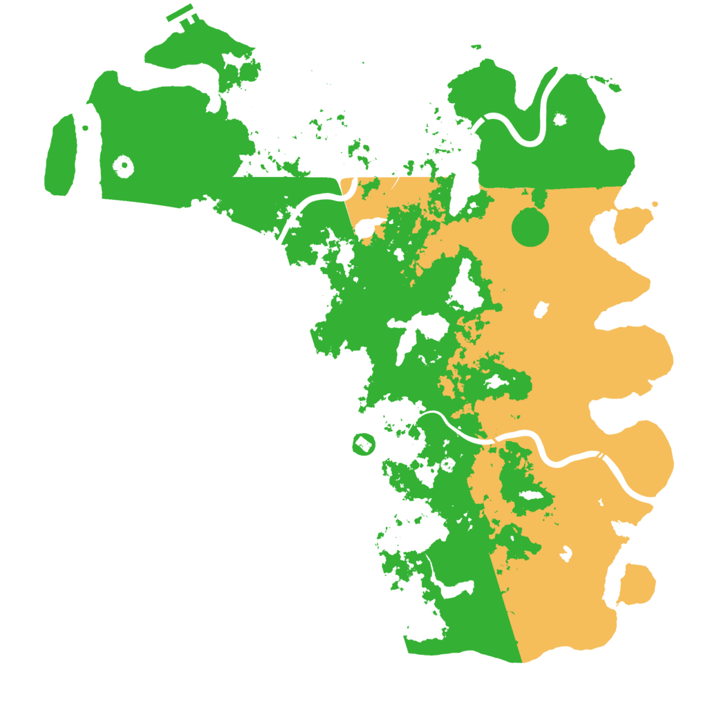 Biome Rust Map: Procedural Map, Size: 5000, Seed: 134678