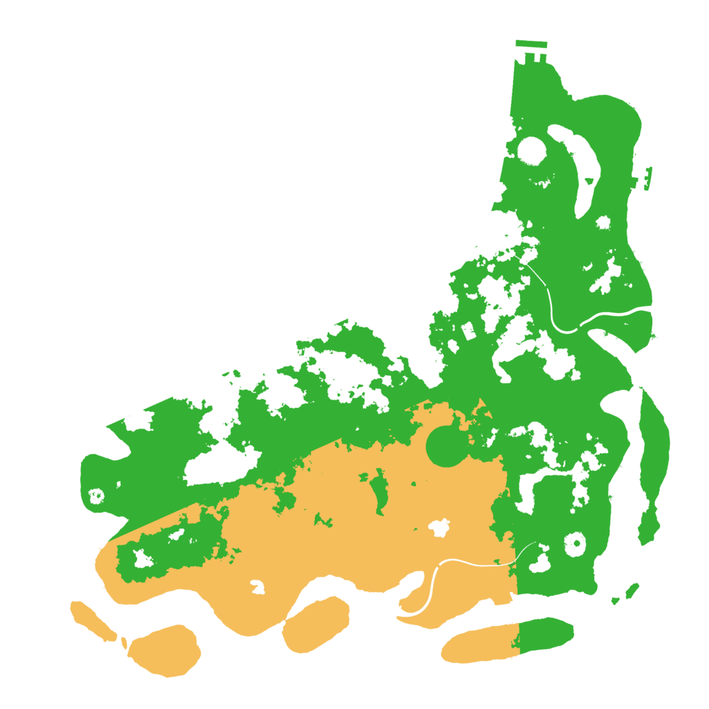 Biome Rust Map: Procedural Map, Size: 4500, Seed: 71966303