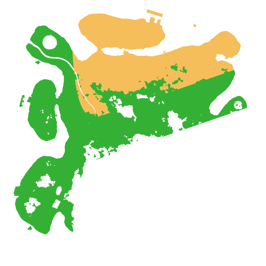 Biome Rust Map: Procedural Map, Size: 3300, Seed: 497358859