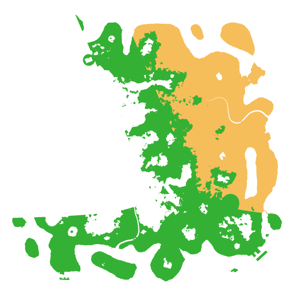 Biome Rust Map: Procedural Map, Size: 4500, Seed: 2008725167