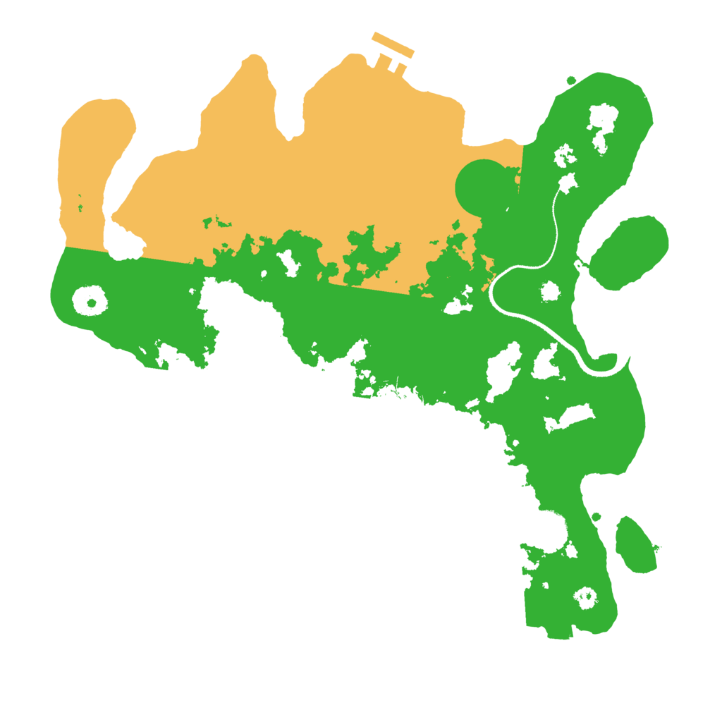 Biome Rust Map: Procedural Map, Size: 3300, Seed: 29055251