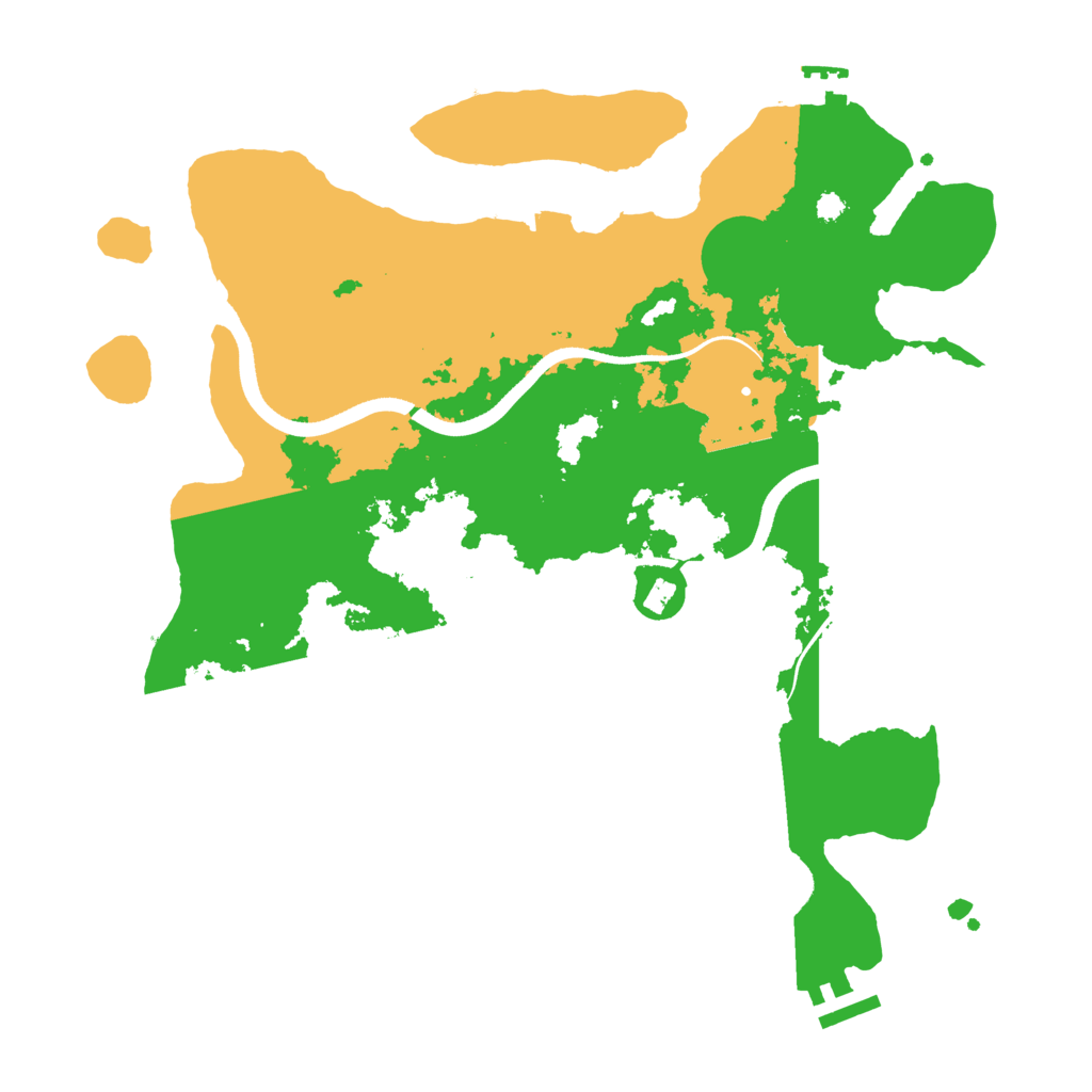 Biome Rust Map: Procedural Map, Size: 3500, Seed: 49675