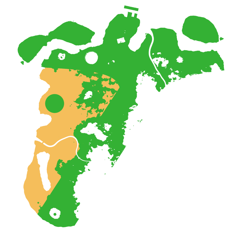 Biome Rust Map: Procedural Map, Size: 3500, Seed: 12025