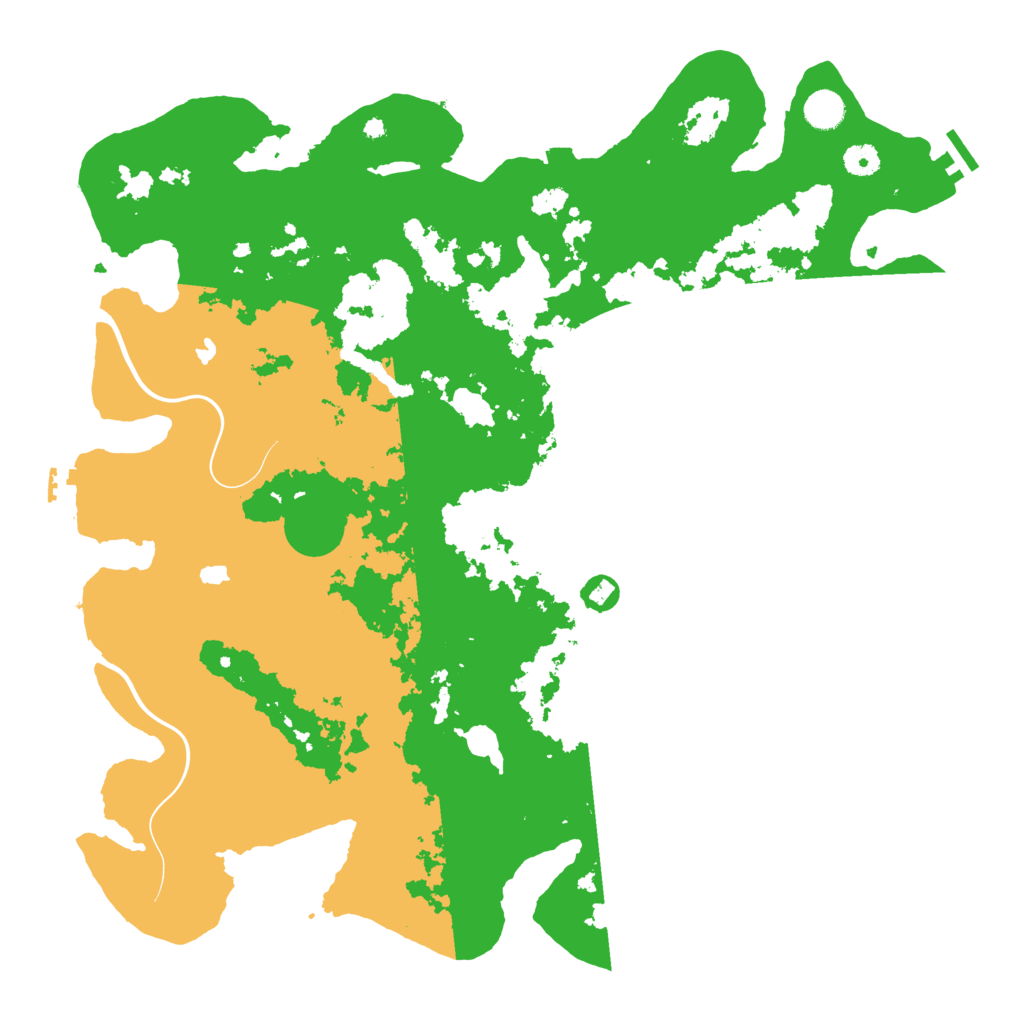 Biome Rust Map: Procedural Map, Size: 4500, Seed: 1200726649