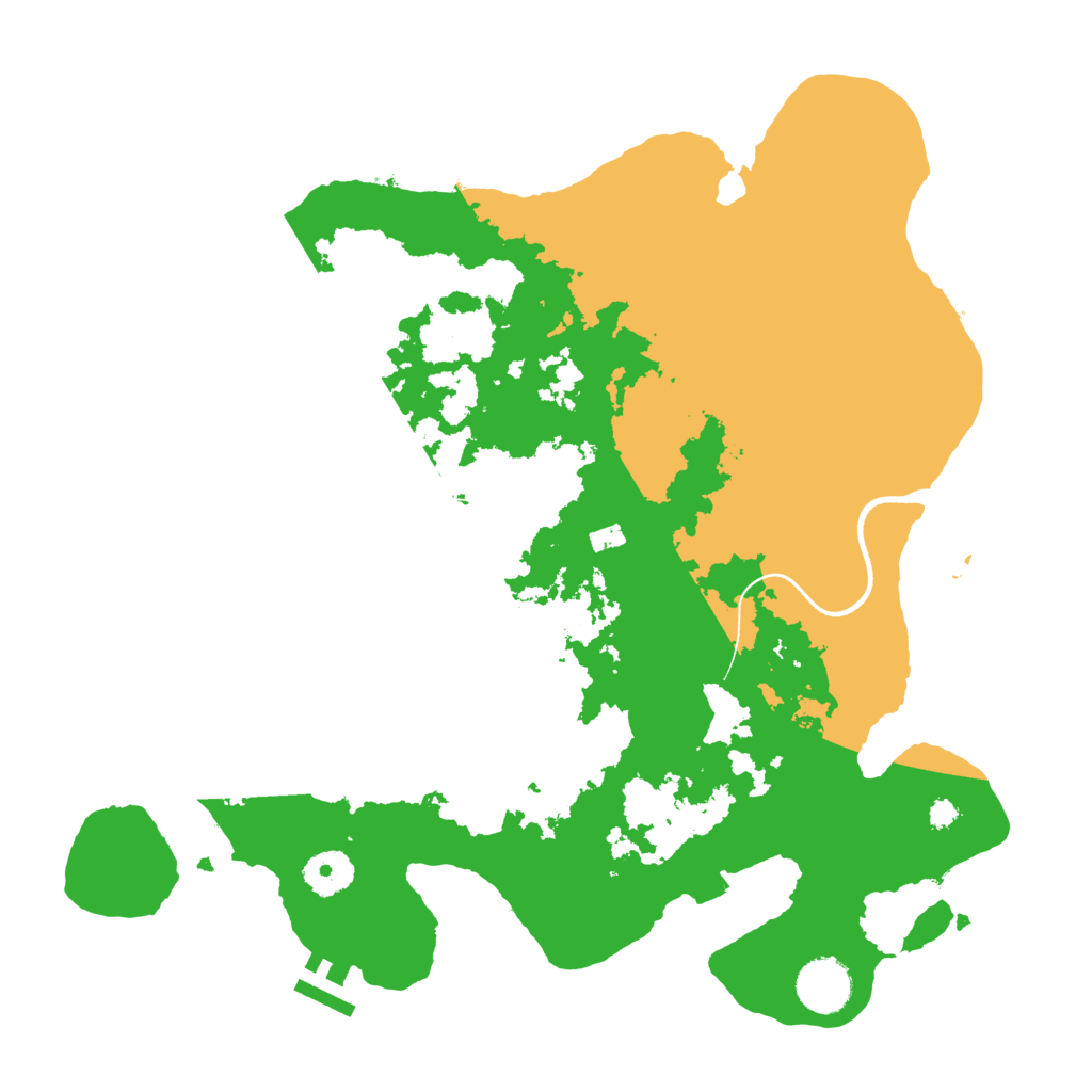 Biome Rust Map: Procedural Map, Size: 3500, Seed: 404247330