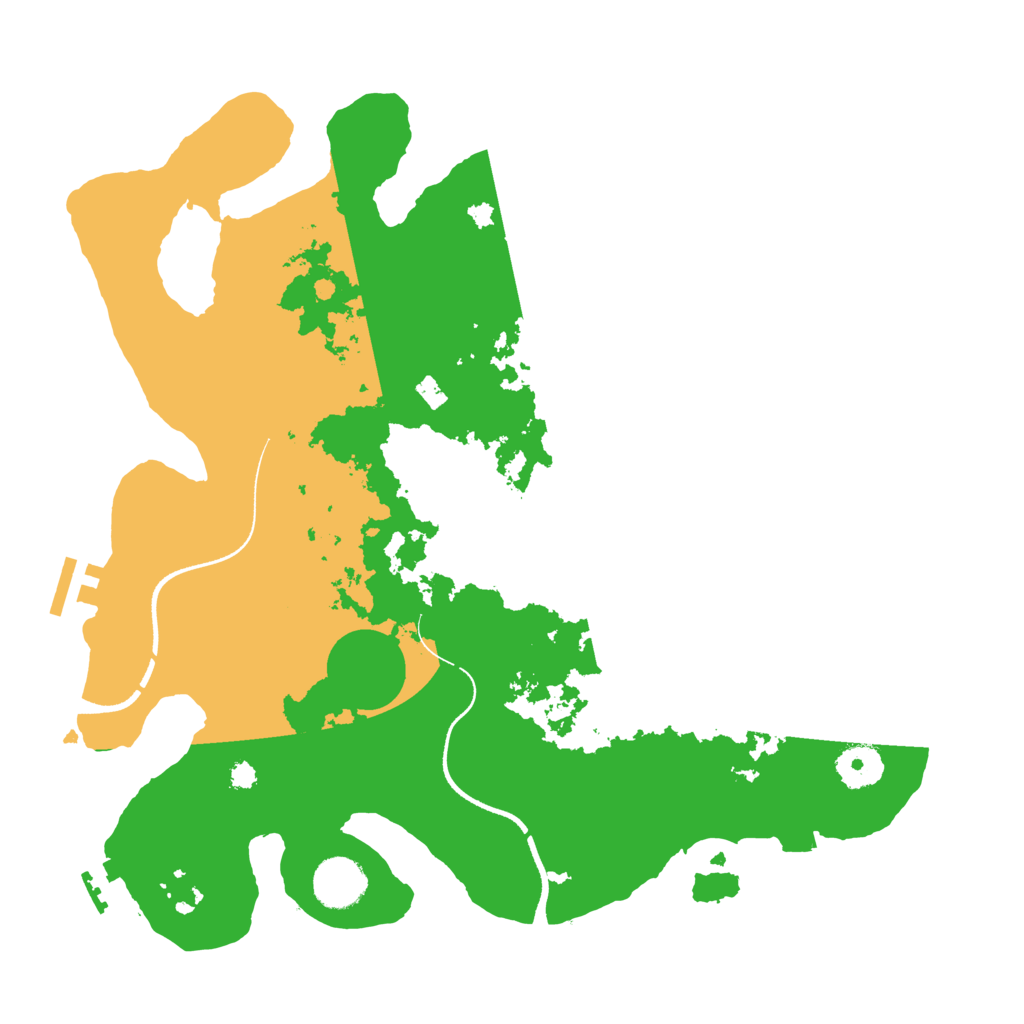 Biome Rust Map: Procedural Map, Size: 3500, Seed: 2011076811