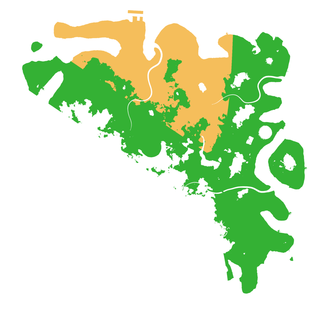 Biome Rust Map: Procedural Map, Size: 4200, Seed: 1556465654