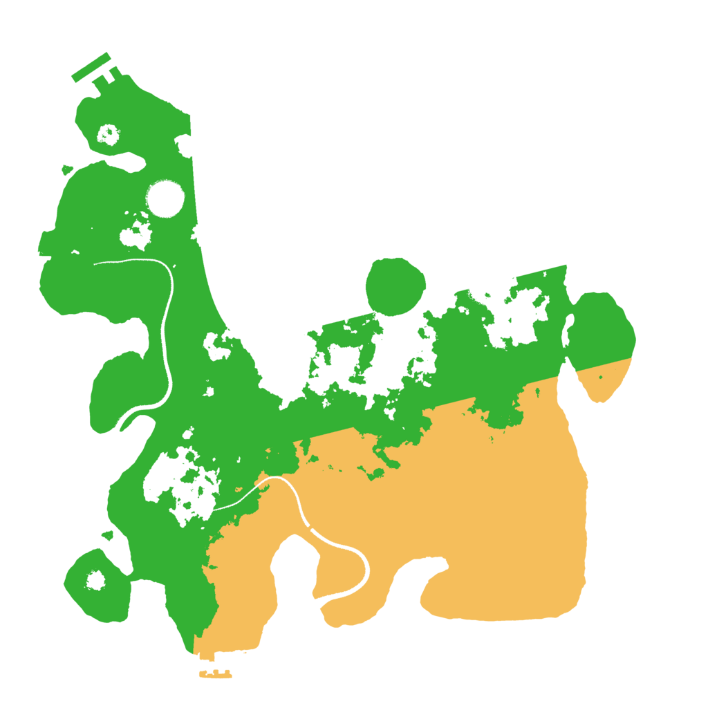 Biome Rust Map: Procedural Map, Size: 3322, Seed: 1