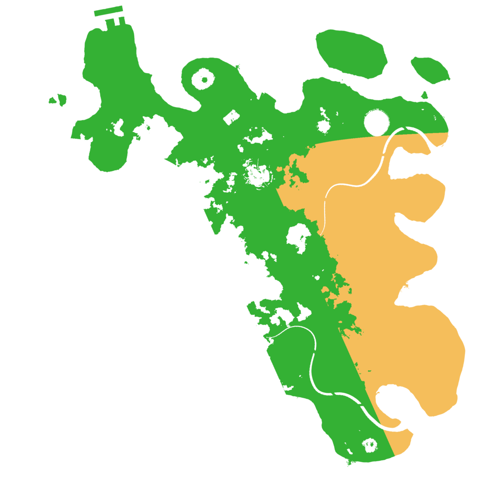 Biome Rust Map: Procedural Map, Size: 3500, Seed: 20652717