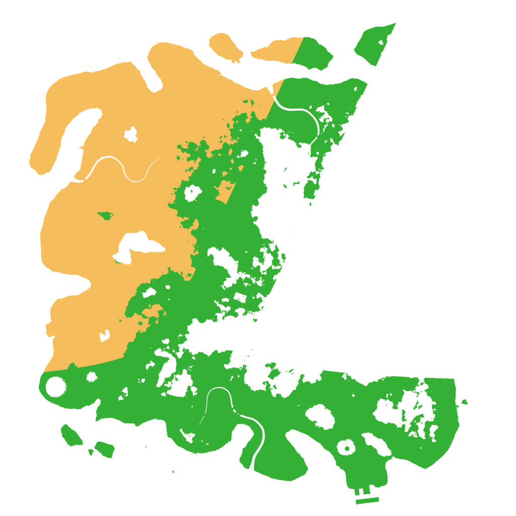 Biome Rust Map: Procedural Map, Size: 4500, Seed: 1135284301