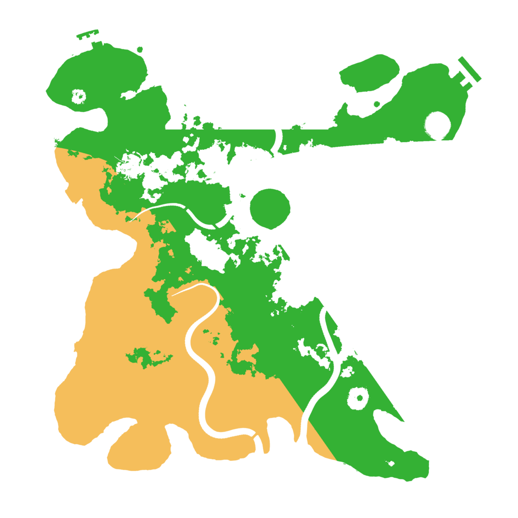 Biome Rust Map: Procedural Map, Size: 3500, Seed: 1848232091