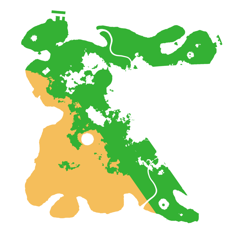 Biome Rust Map: Procedural Map, Size: 3500, Seed: 1848232091