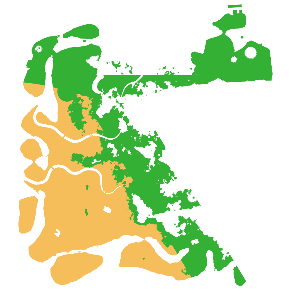 Biome Rust Map: Procedural Map, Size: 4500, Seed: 520127793