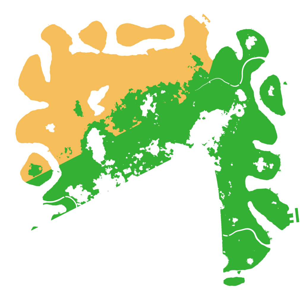 Biome Rust Map: Procedural Map, Size: 4300, Seed: 308