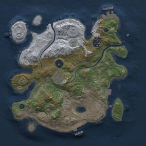 Thumbnail Rust Map: Procedural Map, Size: 2800, Seed: 322420258, 8 Monuments
