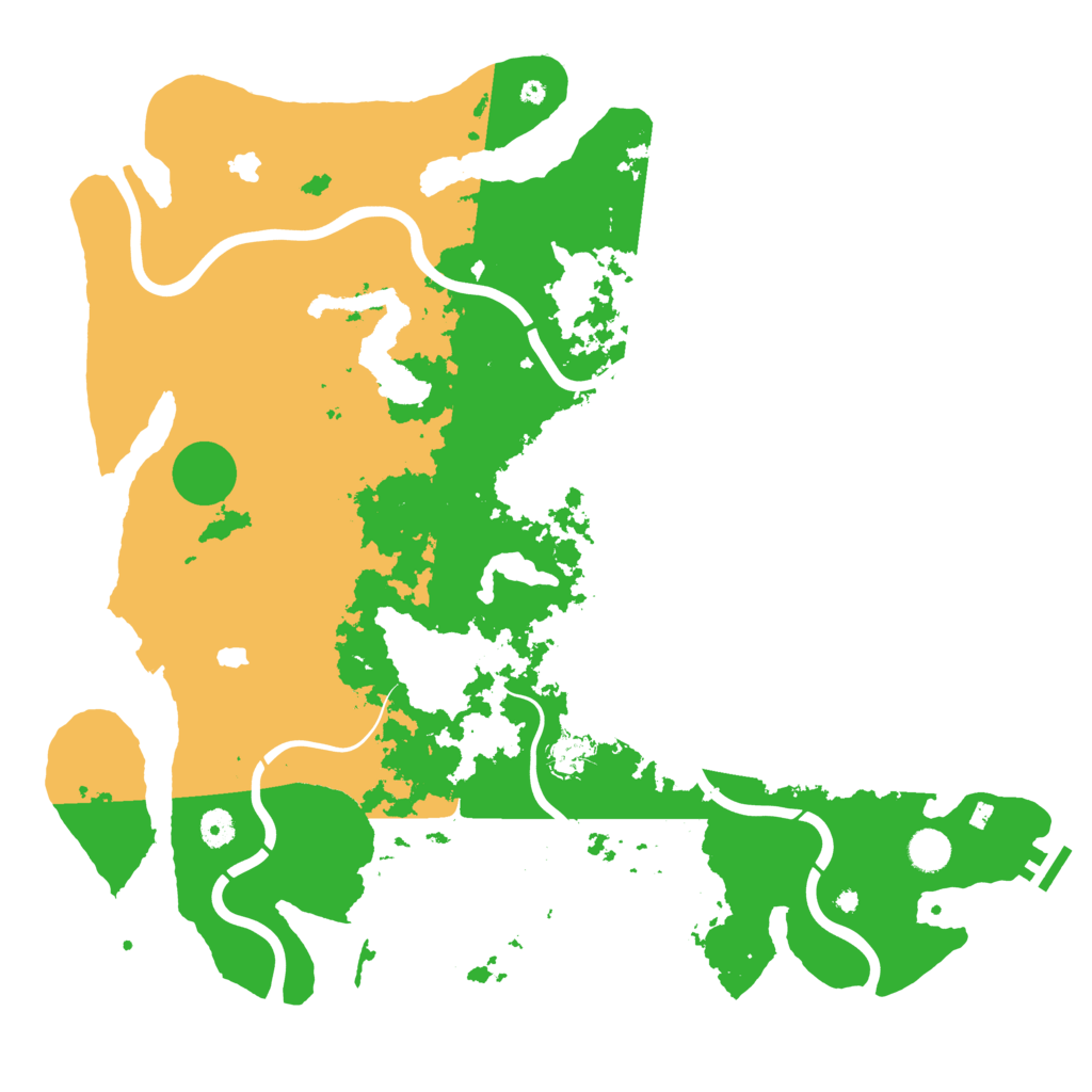 Biome Rust Map: Procedural Map, Size: 4500, Seed: 10124
