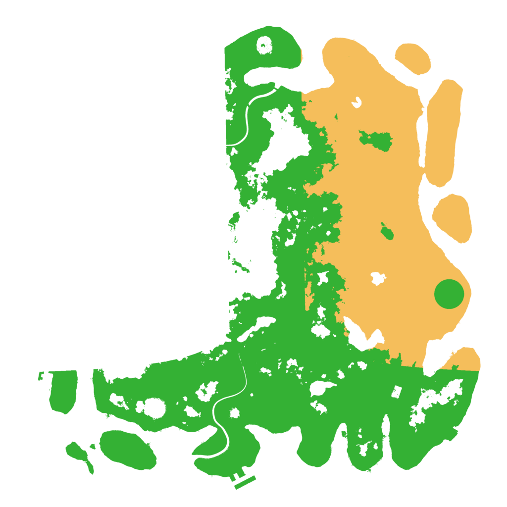 Biome Rust Map: Procedural Map, Size: 4500, Seed: 384201592