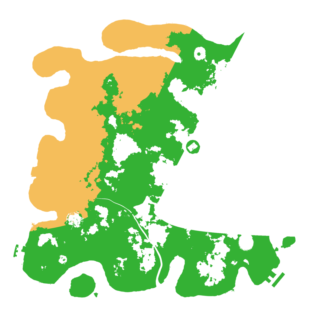 Biome Rust Map: Procedural Map, Size: 3800, Seed: 73857995
