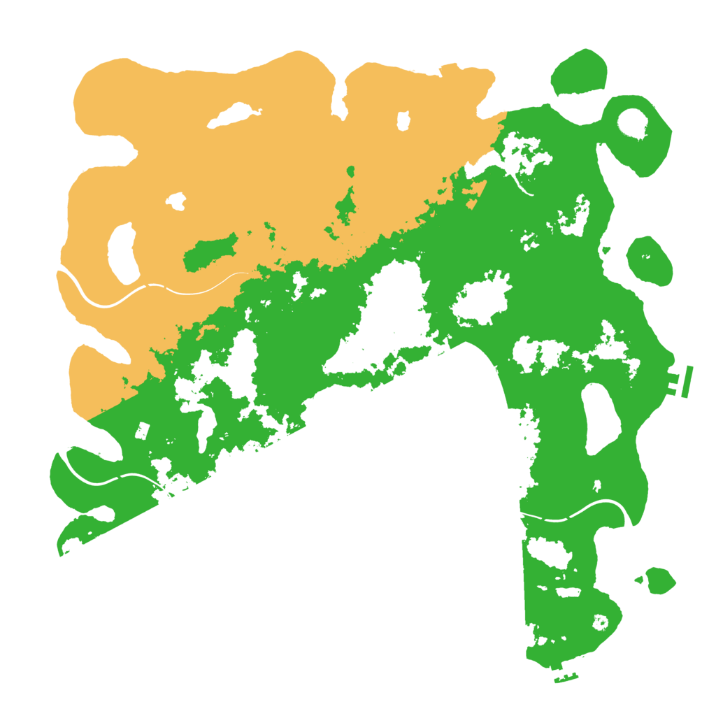 Biome Rust Map: Procedural Map, Size: 4500, Seed: 196522811