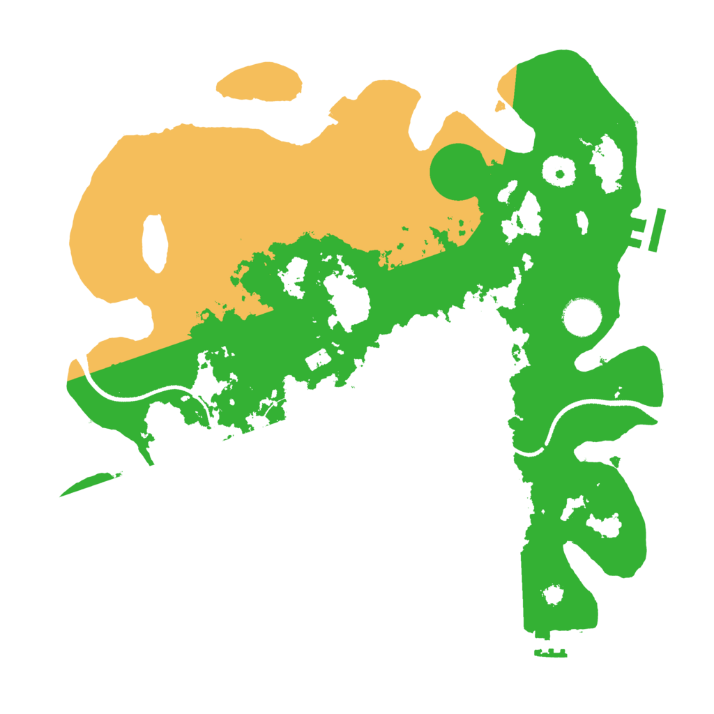 Biome Rust Map: Procedural Map, Size: 3300, Seed: 527640910