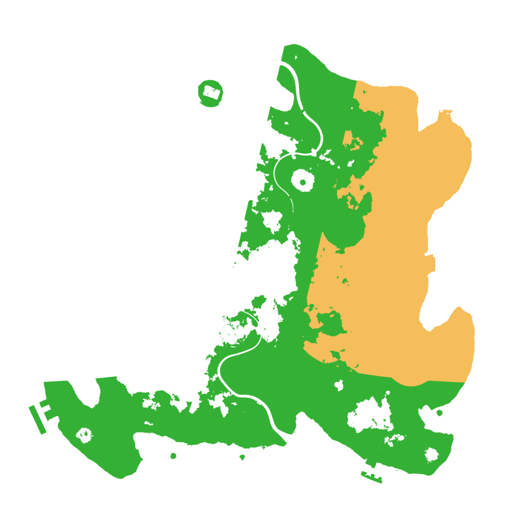 Biome Rust Map: Procedural Map, Size: 3500, Seed: 1687701521