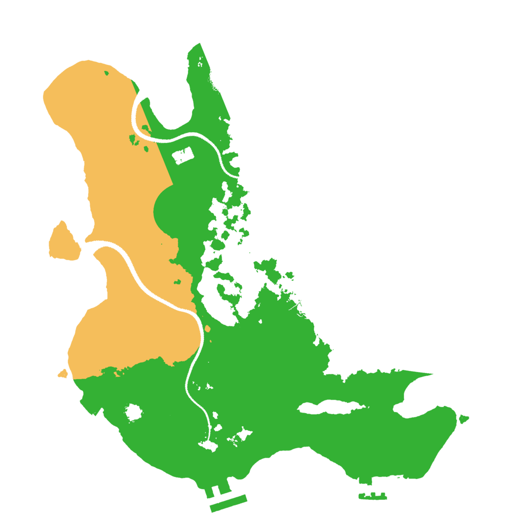 Biome Rust Map: Procedural Map, Size: 2800, Seed: 20252025