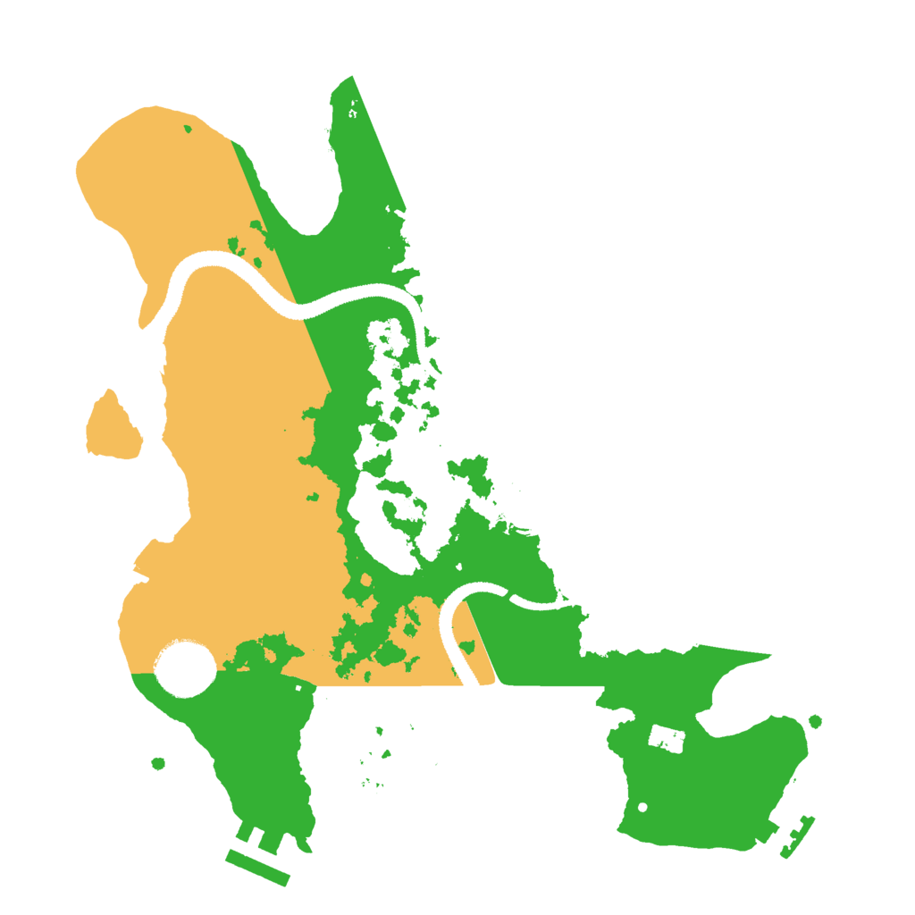 Biome Rust Map: Procedural Map, Size: 2800, Seed: 20252025