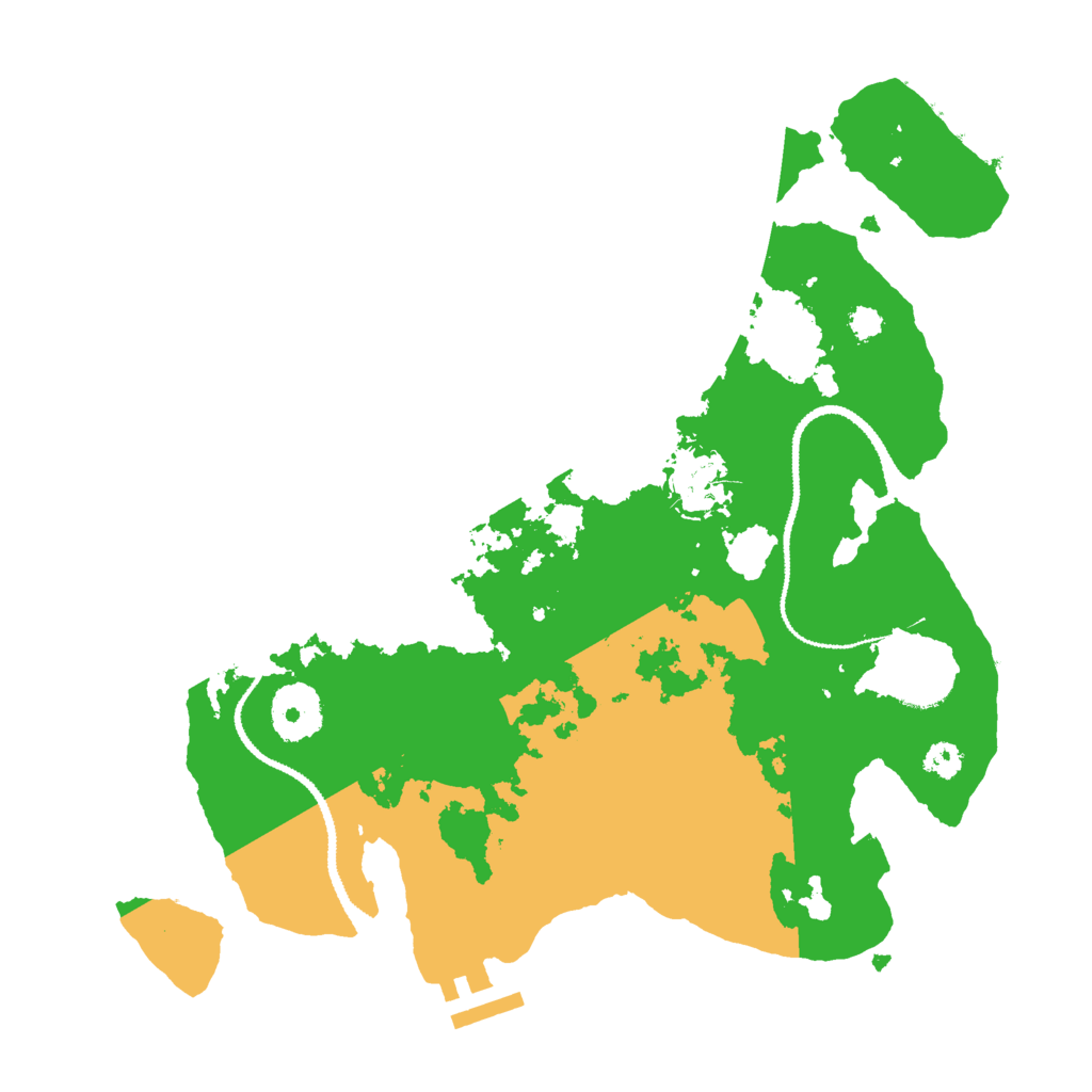 Biome Rust Map: Procedural Map, Size: 3000, Seed: 658531964