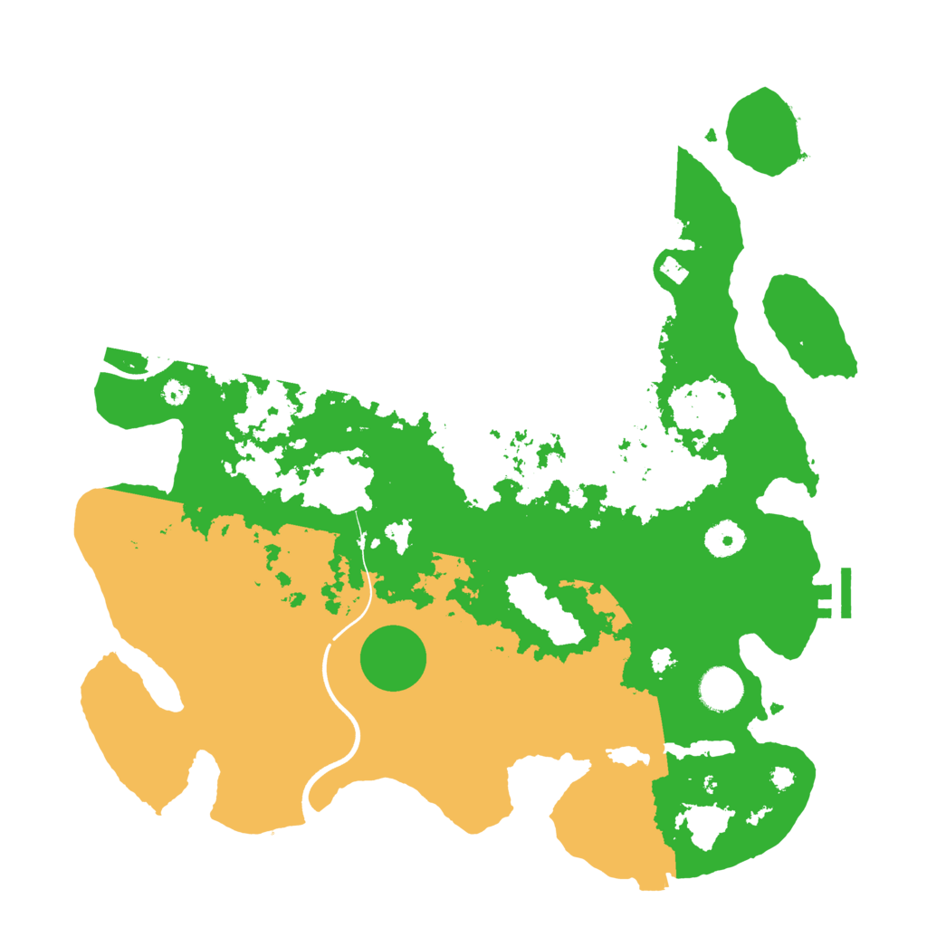 Biome Rust Map: Procedural Map, Size: 3700, Seed: 242909407