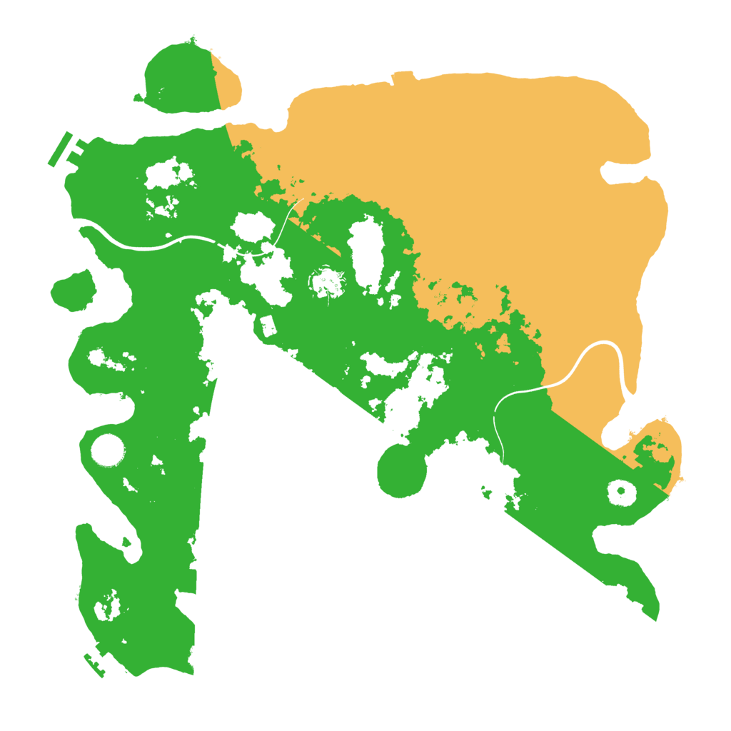 Biome Rust Map: Procedural Map, Size: 3900, Seed: 2007123