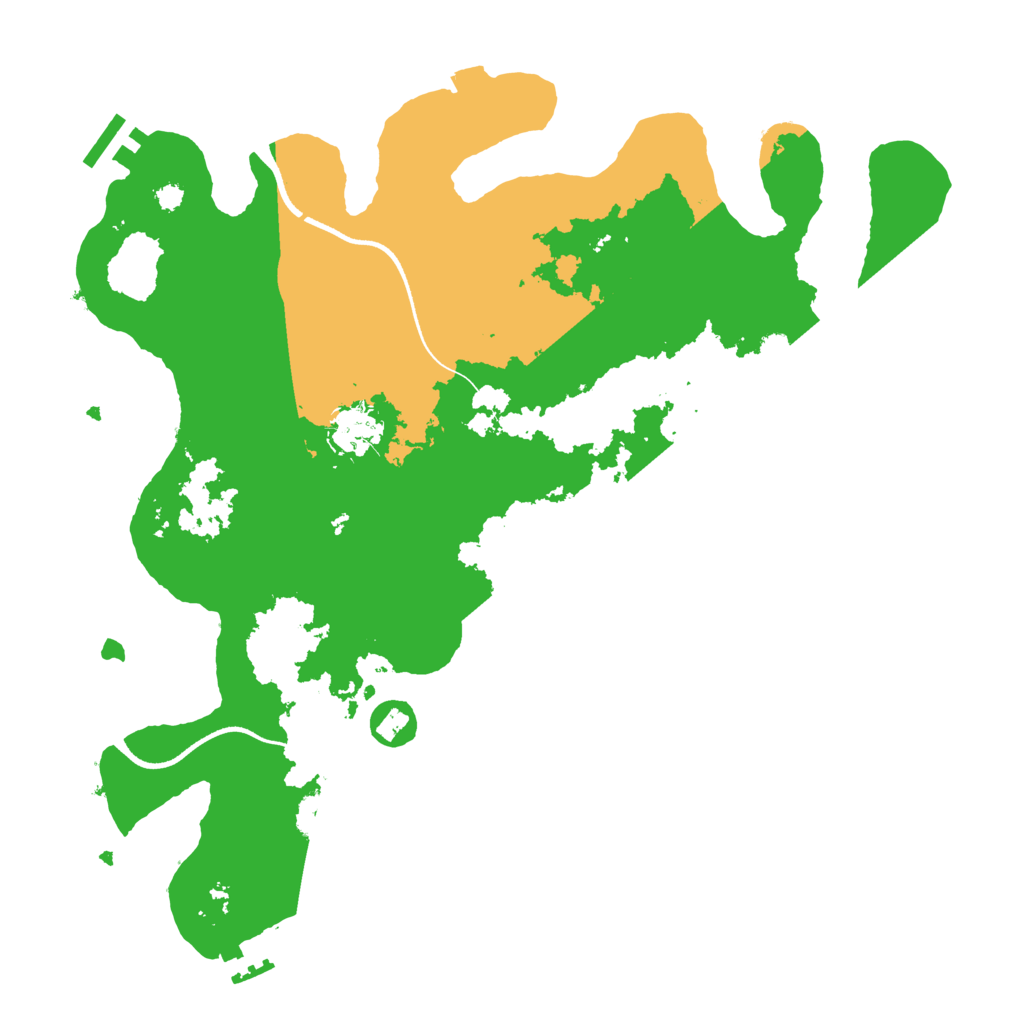 Biome Rust Map: Procedural Map, Size: 3500, Seed: 1129492