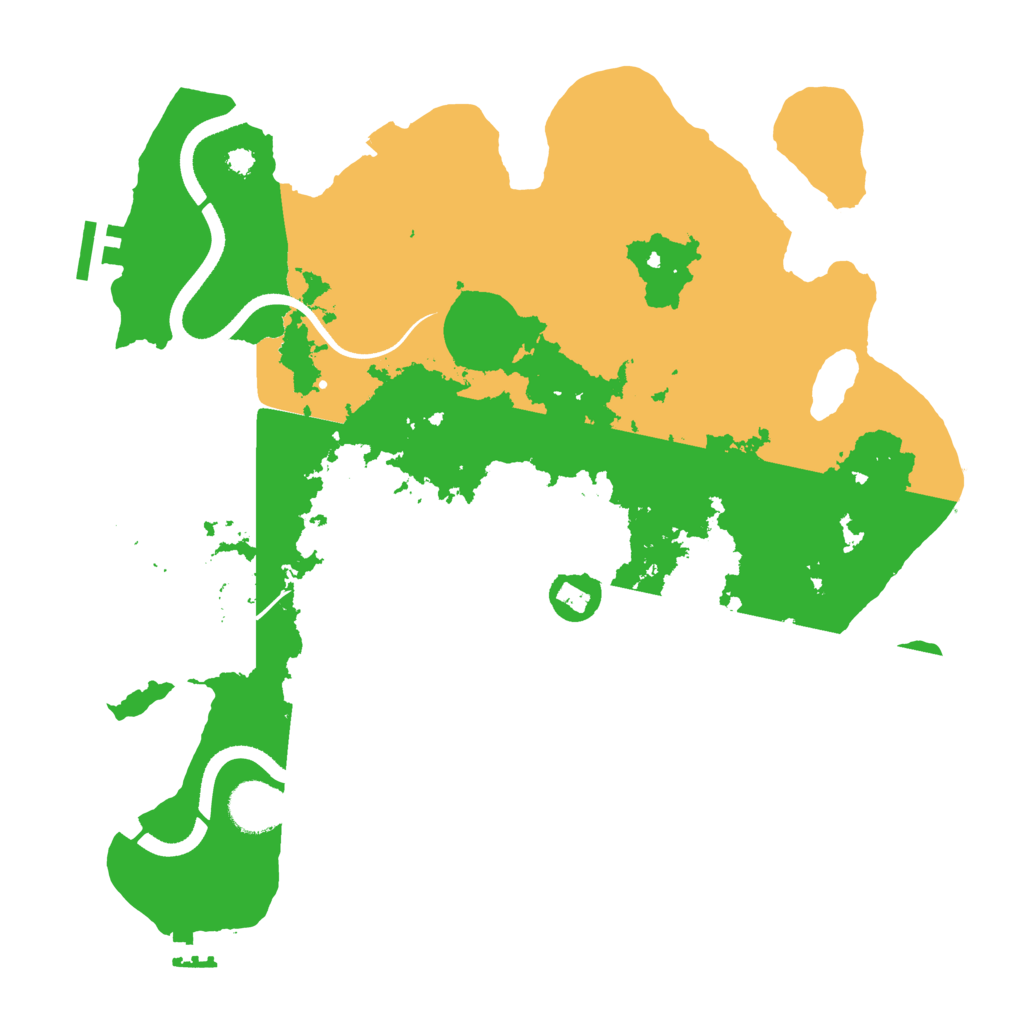 Biome Rust Map: Procedural Map, Size: 3500, Seed: 2055747548