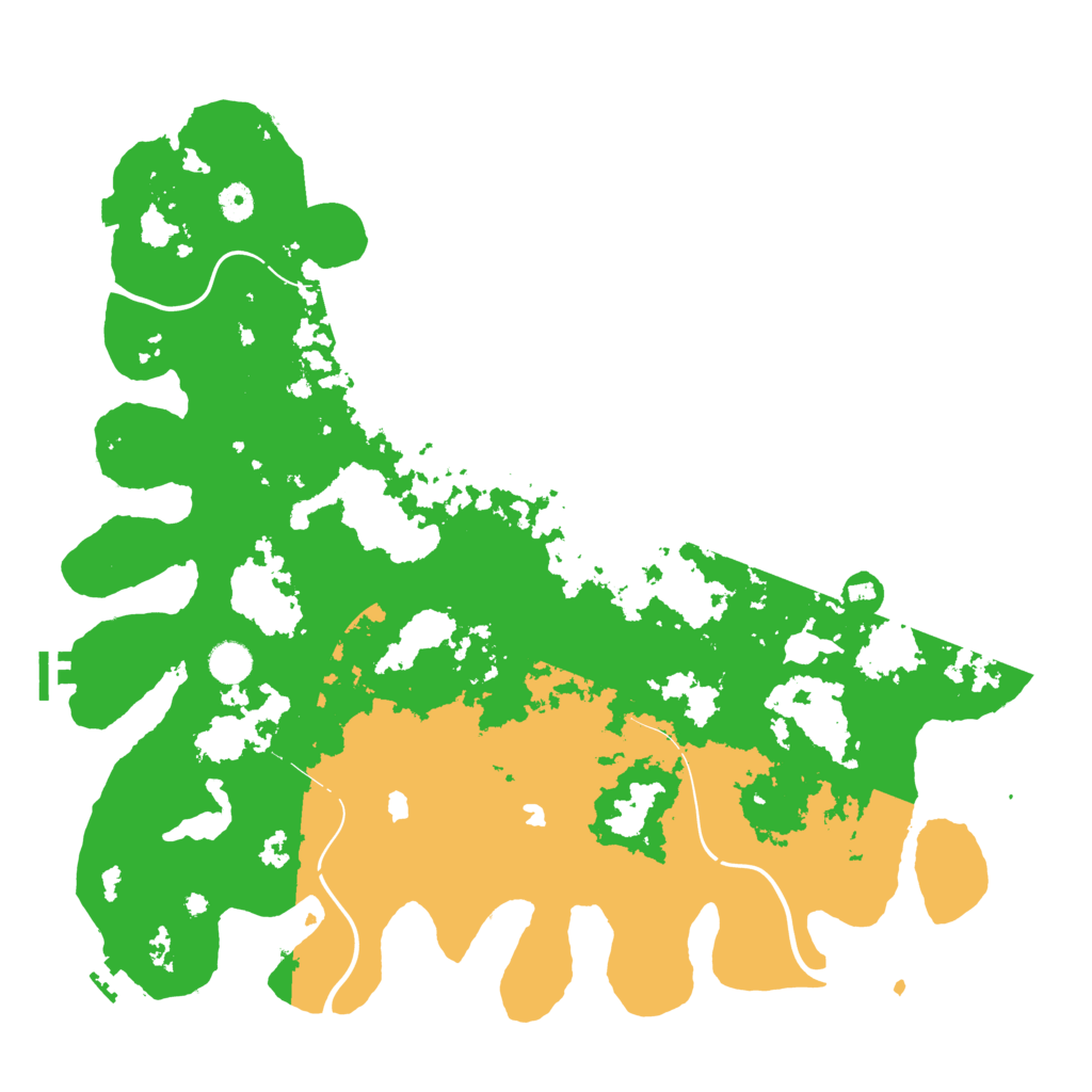 Biome Rust Map: Procedural Map, Size: 4500, Seed: 551341195
