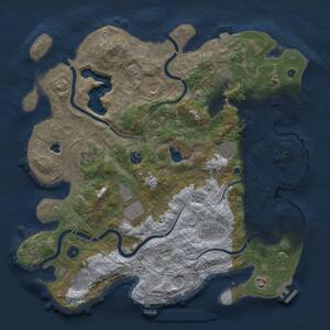 Thumbnail Rust Map: Procedural Map, Size: 4250, Seed: 1083015425, 16 Monuments