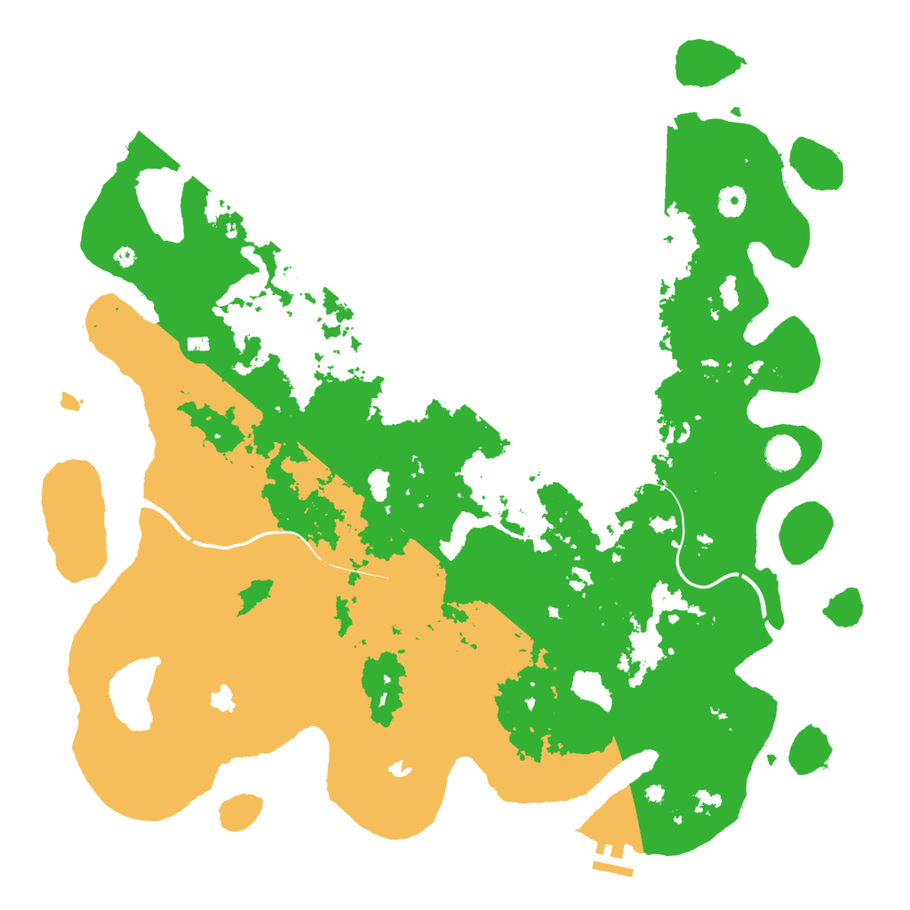 Biome Rust Map: Procedural Map, Size: 4500, Seed: 348660111