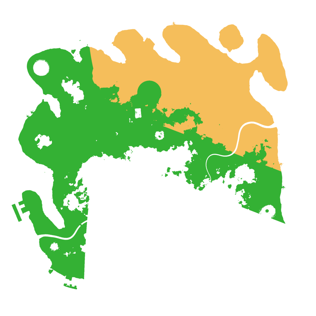 Biome Rust Map: Procedural Map, Size: 3500, Seed: 1641843207