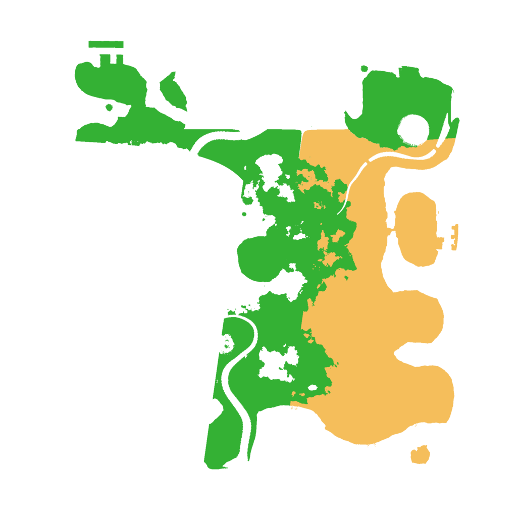 Biome Rust Map: Procedural Map, Size: 3000, Seed: 159460162