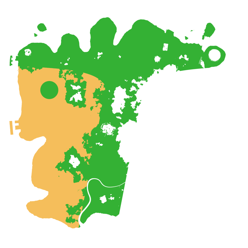 Biome Rust Map: Procedural Map, Size: 3650, Seed: 1182599