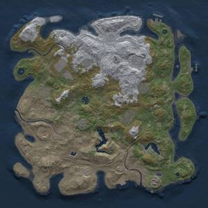 Thumbnail Rust Map: Procedural Map, Size: 4250, Seed: 2030308282, 16 Monuments
