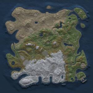 Thumbnail Rust Map: Procedural Map, Size: 4000, Seed: 4729551, 13 Monuments