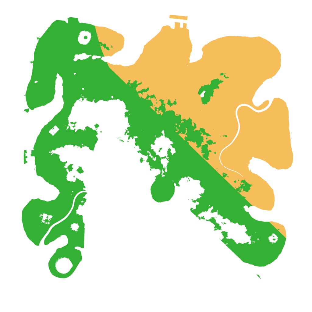 Biome Rust Map: Procedural Map, Size: 3500, Seed: 733351135