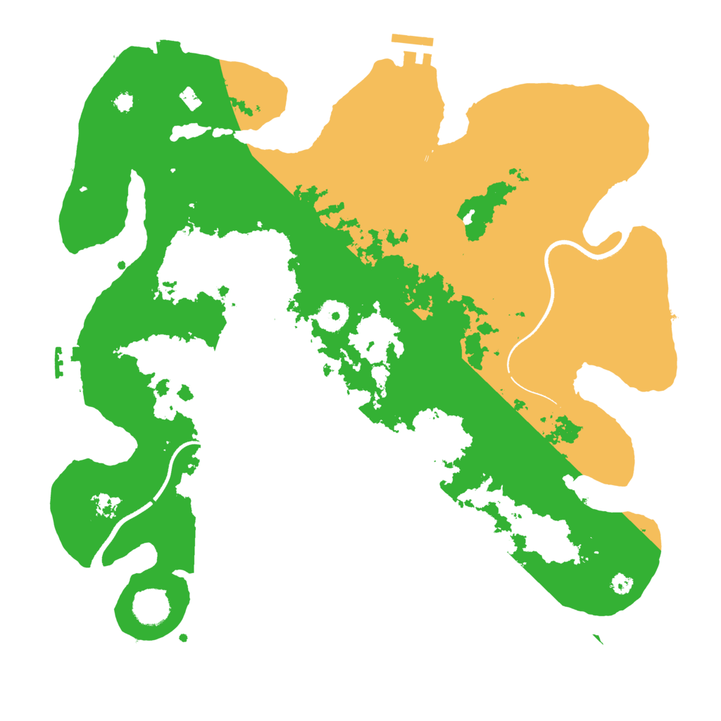 Biome Rust Map: Procedural Map, Size: 3500, Seed: 733351135