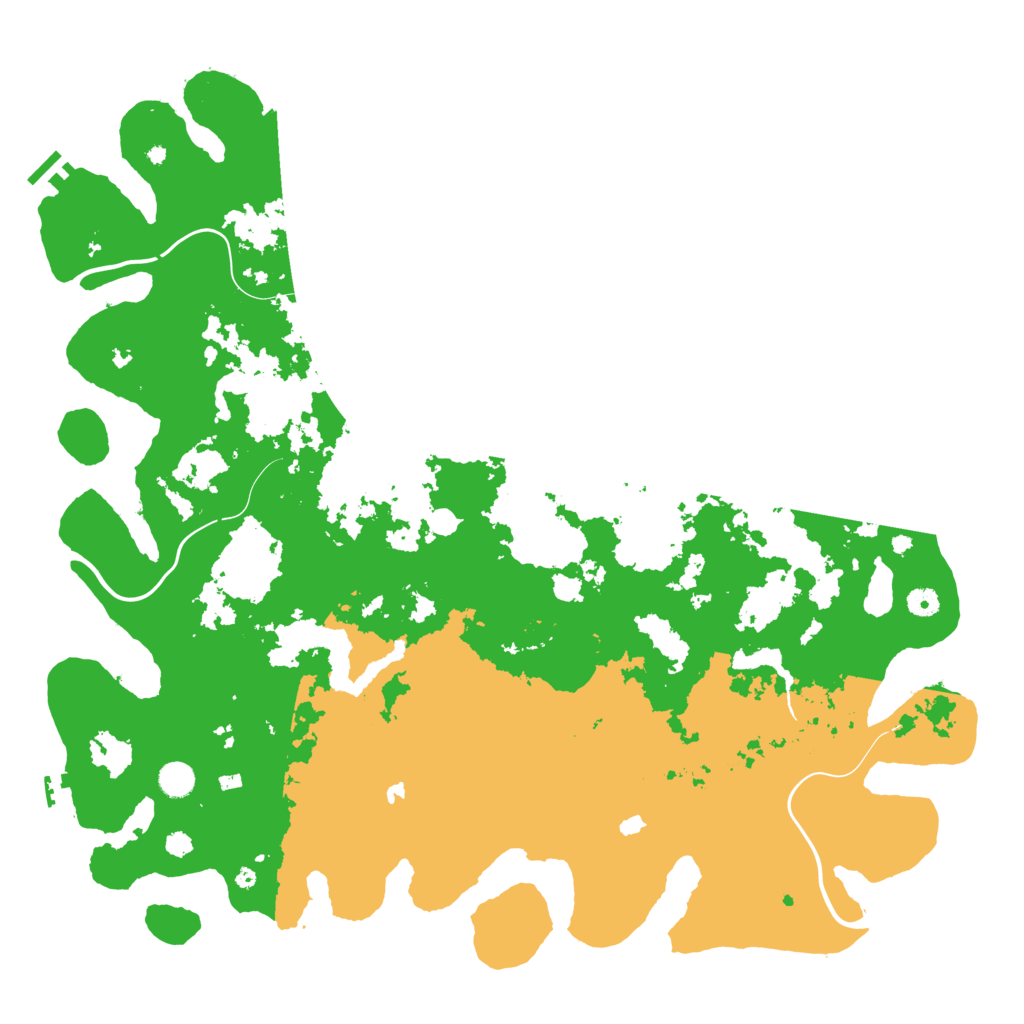 Biome Rust Map: Procedural Map, Size: 5000, Seed: 1811321866
