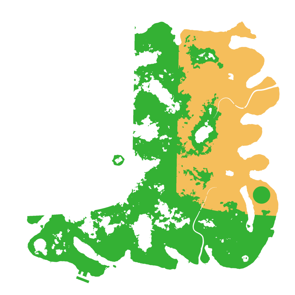 Biome Rust Map: Procedural Map, Size: 4500, Seed: 1116740710