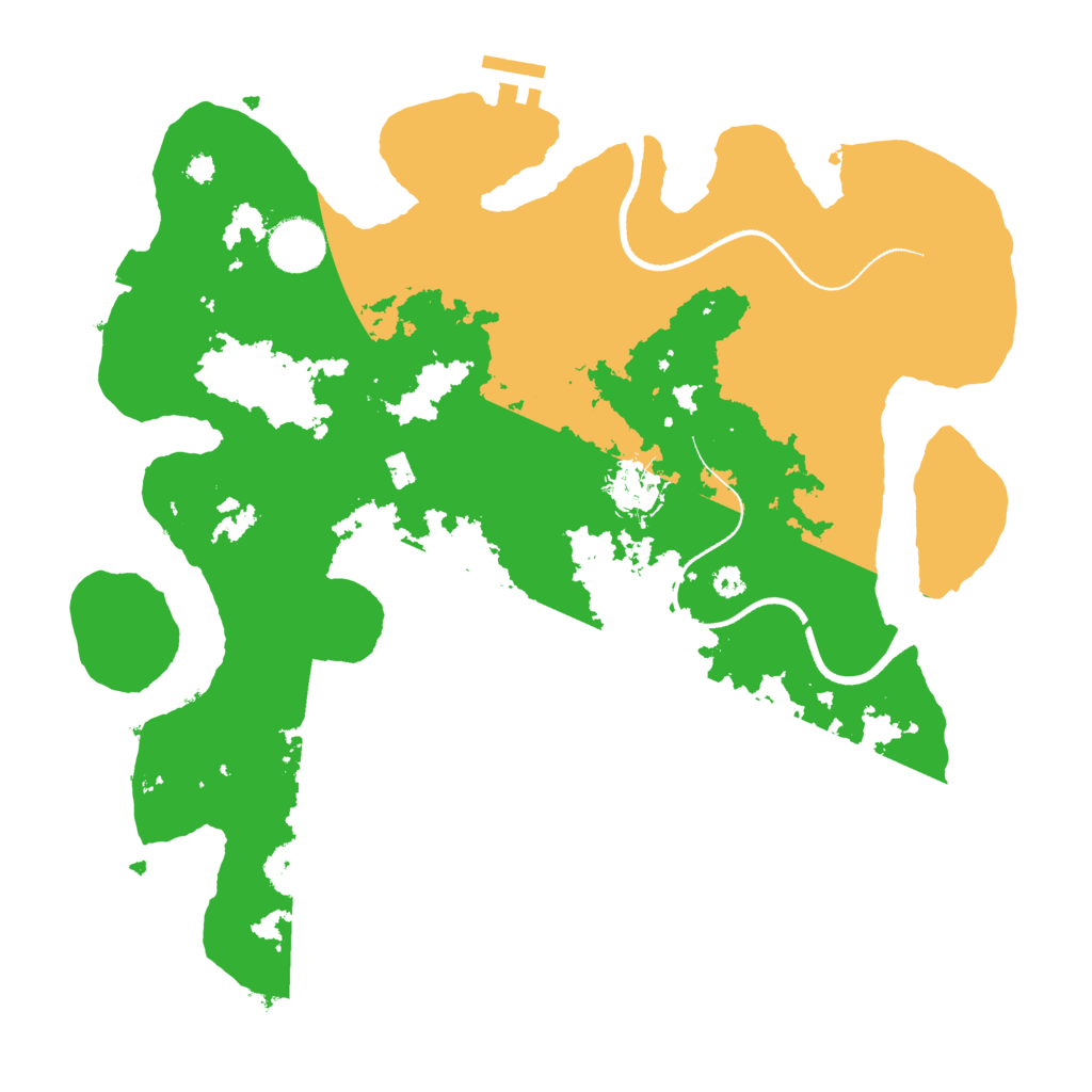 Biome Rust Map: Procedural Map, Size: 3500, Seed: 61639687